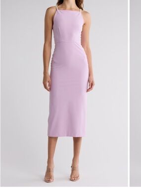 Reese chain strap midi dress